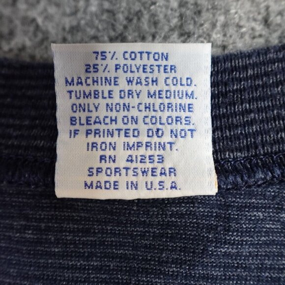 Santa Barbara California T-shirt Medium Blue Striped Vintage Embroidered Cotton - Picture 5 of 10